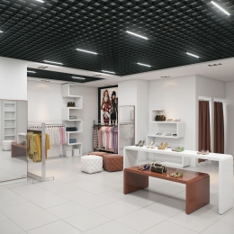 KRAFT LED на Грильято Піраміда яч.150х150мм, колір чорний 9005