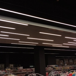 Montaż szyny kostkowej KRAFT 35x105mm w supermarkecie MegaMarket