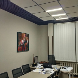 Монтаж підвісної стелі в офісі, Київ, вул. Бориспільська, 26-Ж